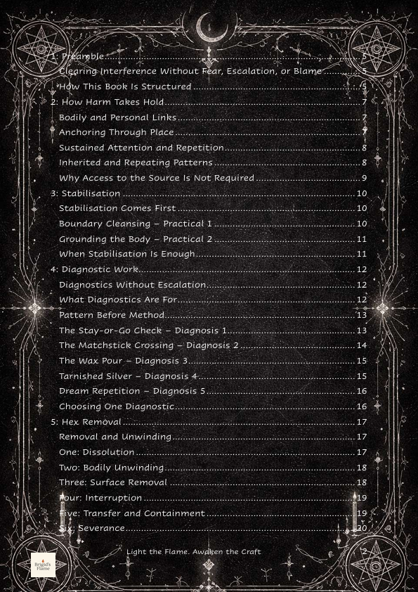 Hex Removal contents page 1